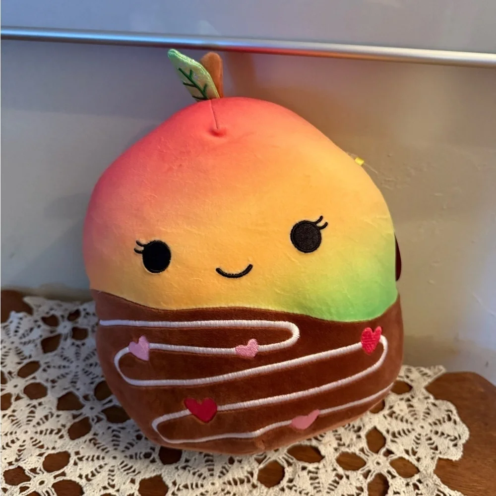Ximena Squishmallow Chocolate Covered Colorful Plush Stuffy Pillow NEW mango